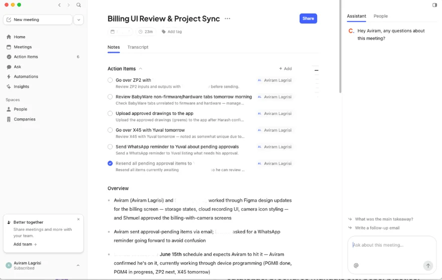 Circleback meeting notes