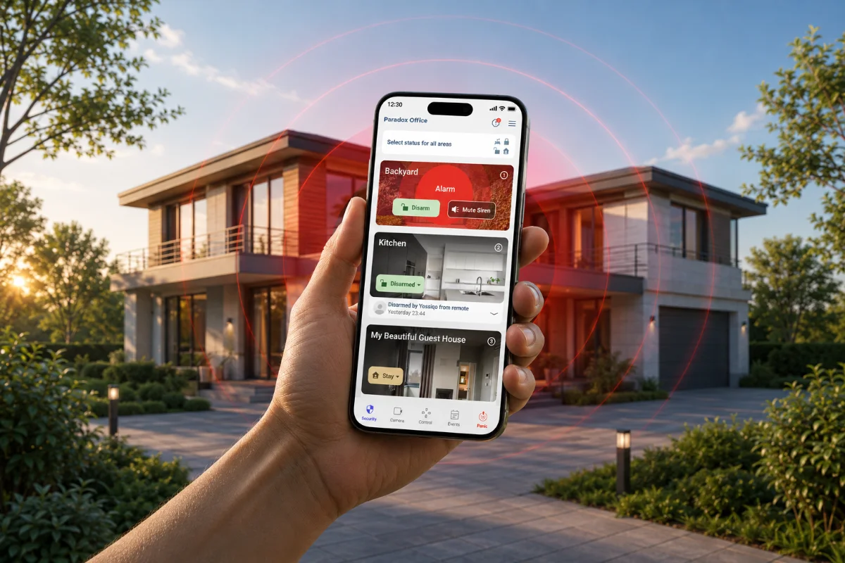 BlueEye end-user app over a smart home