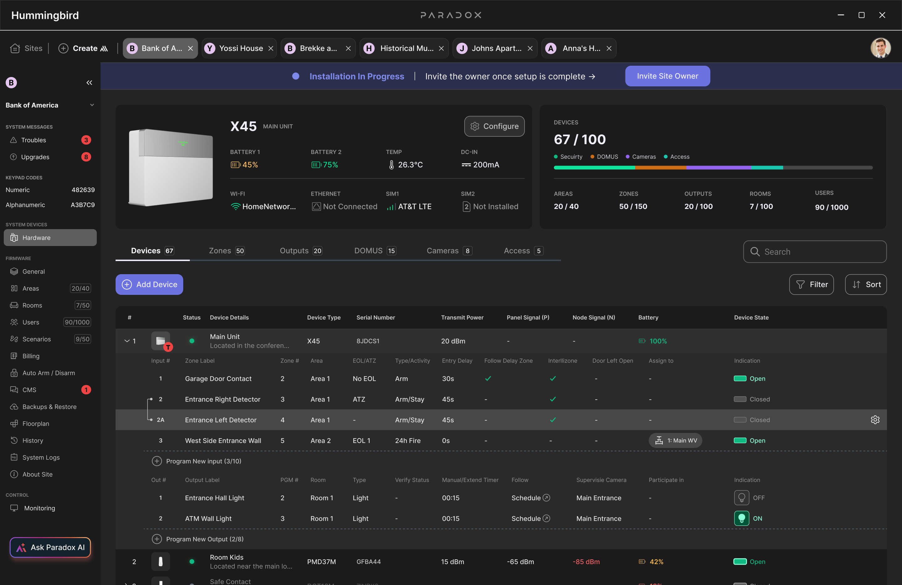 Hummingbird desktop app — the professional installer workspace