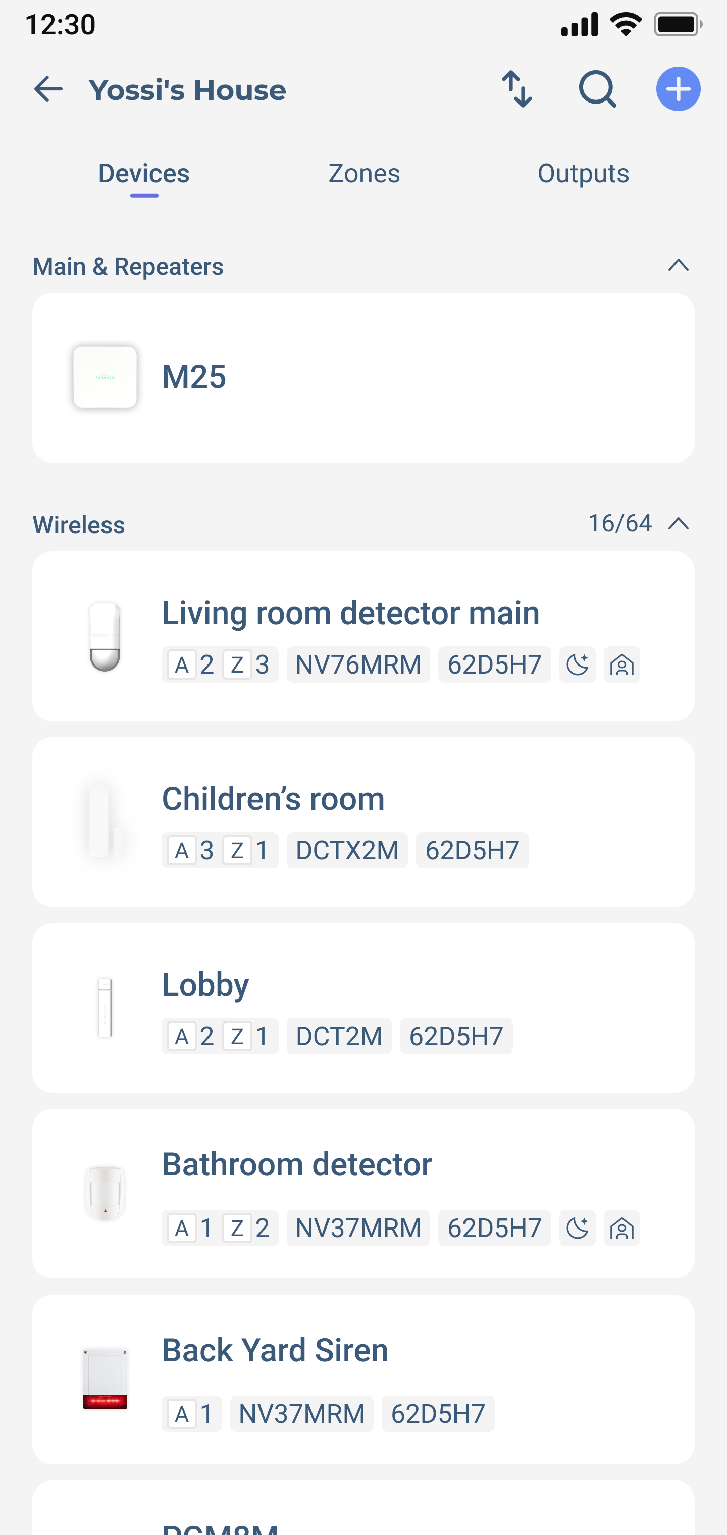 First iteration screen 1