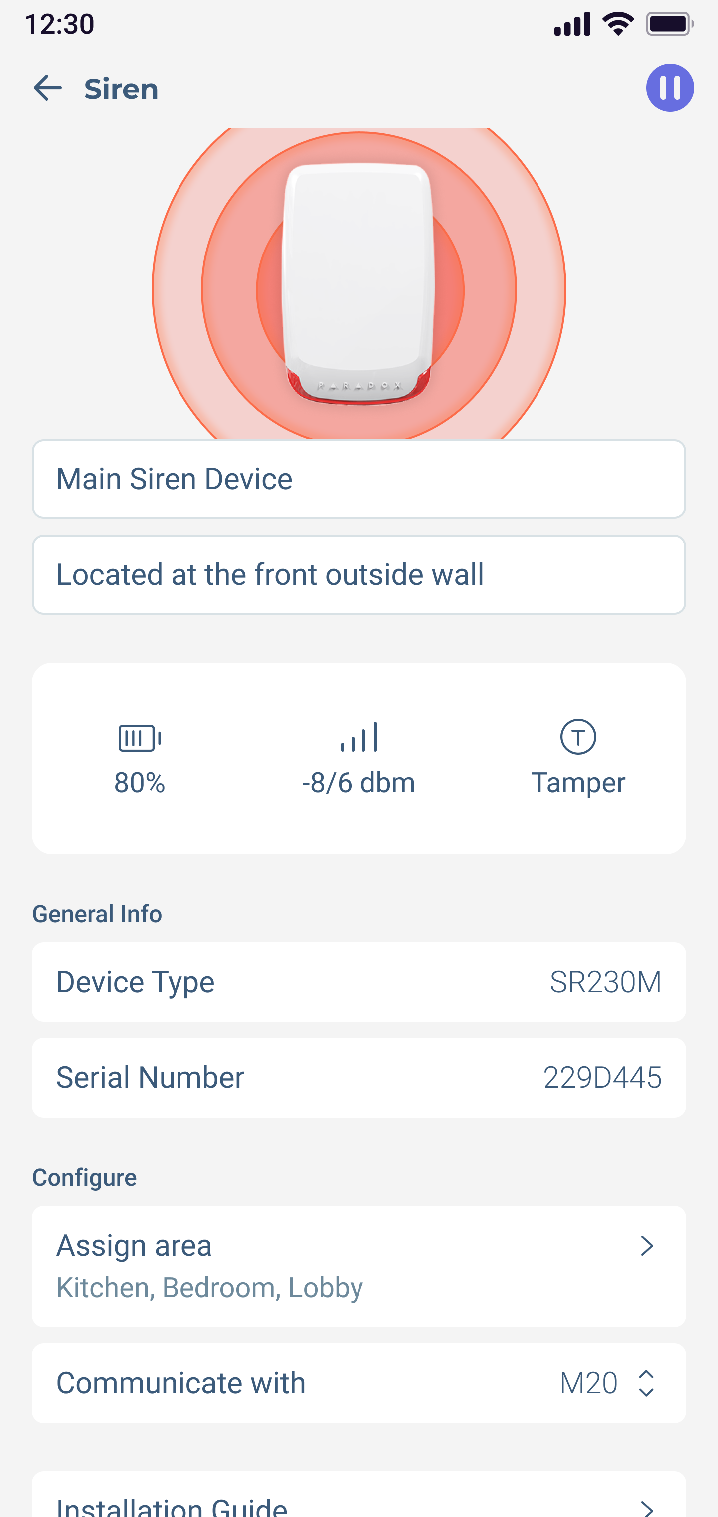 First iteration screen 3