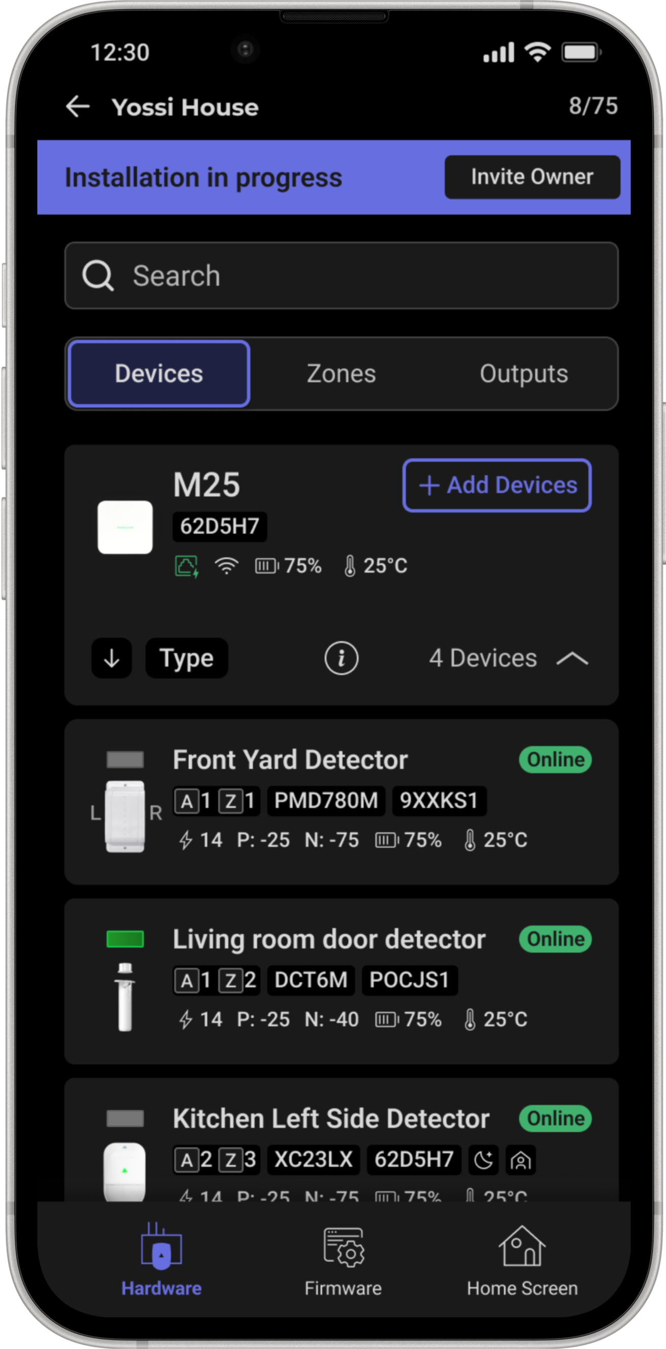 Final design core screen 3