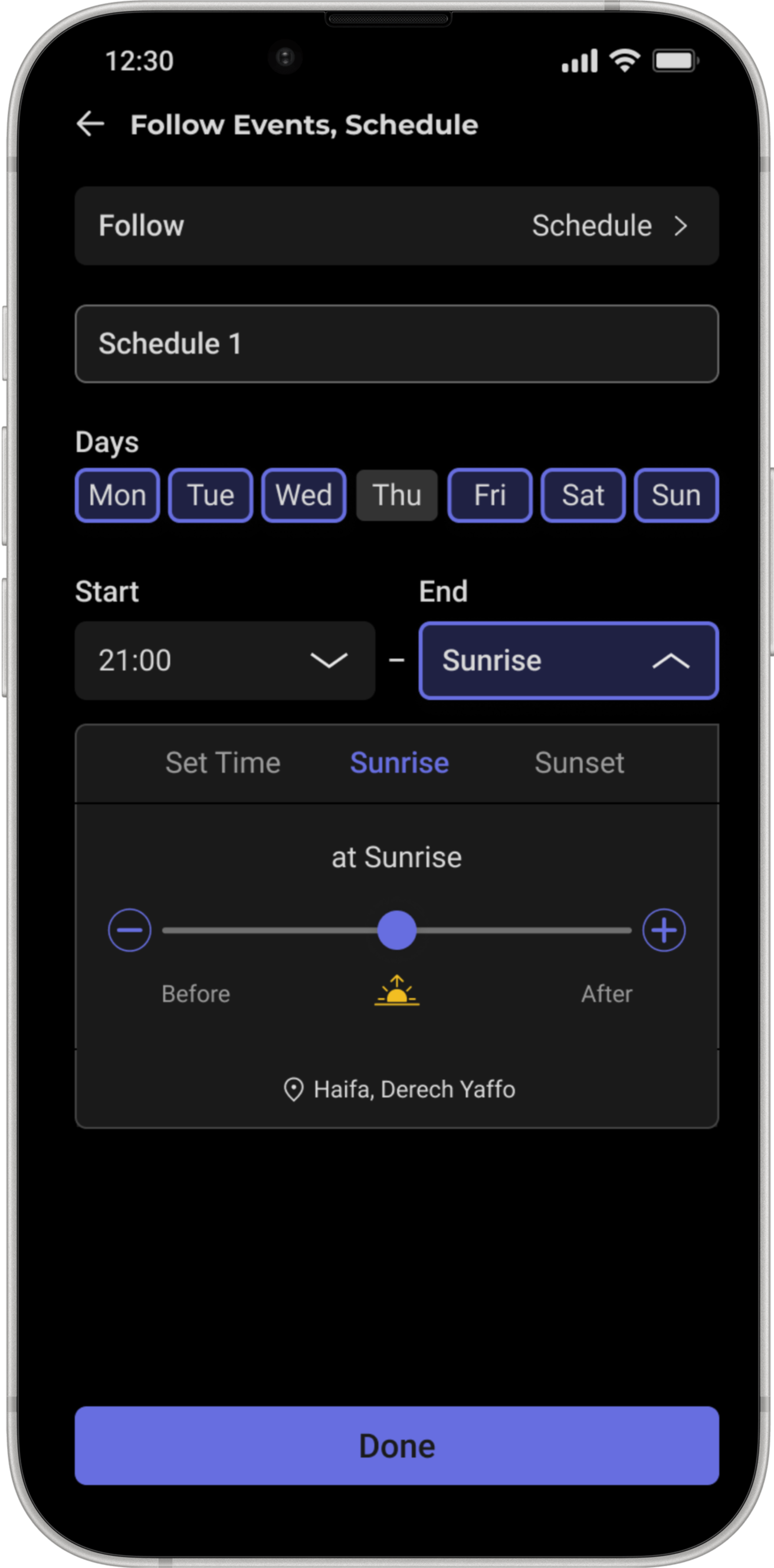 Device programming screen 3
