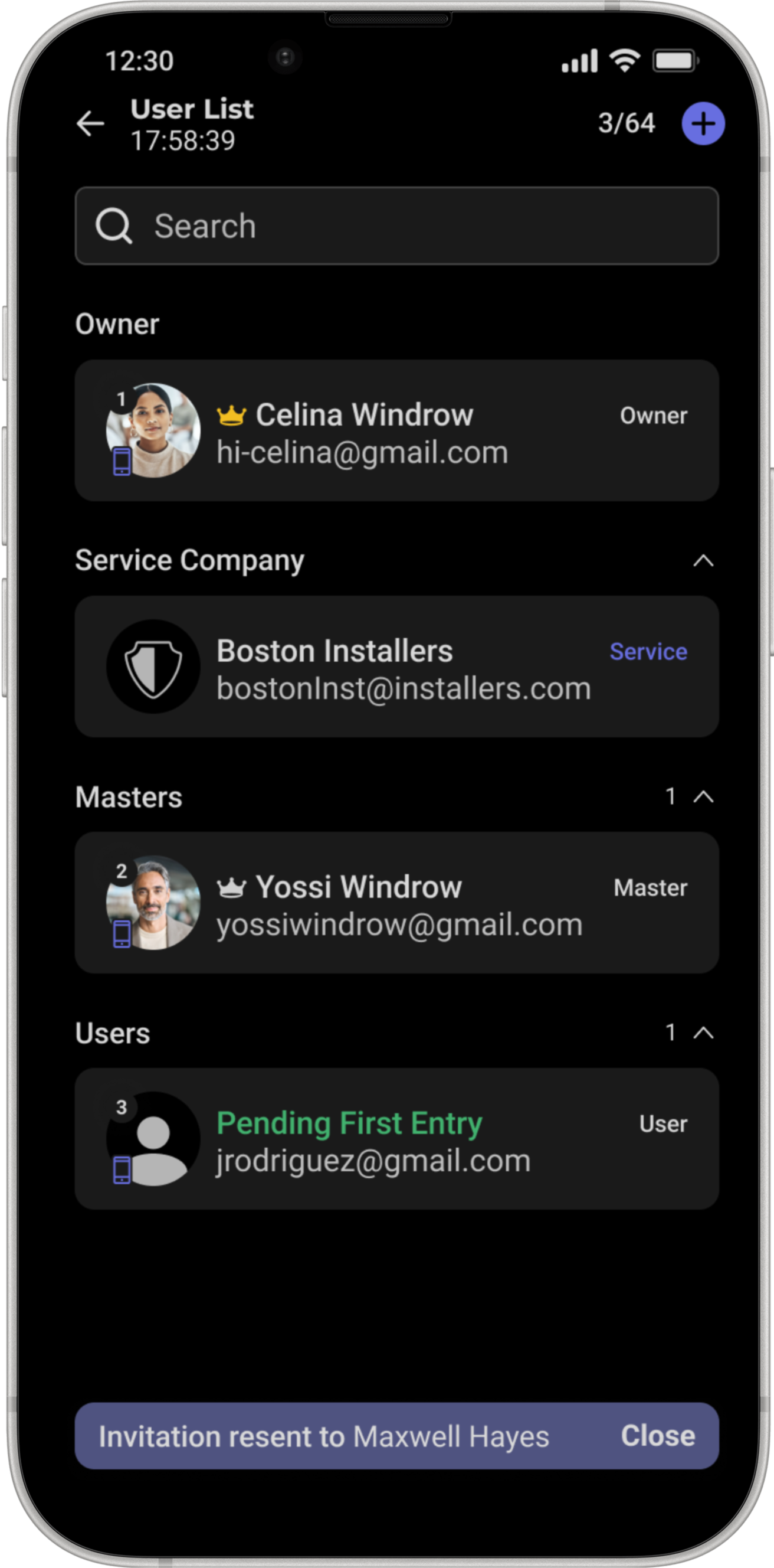 Device programming screen 7